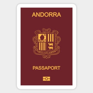 Andorra passport Magnet